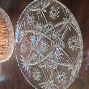 - Vintage cute  grand round platter